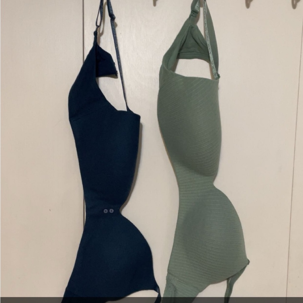 Victoria's Secret Blue and Green Bras